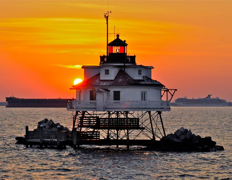 "Sunrise at Thomas Point Lighthouse"