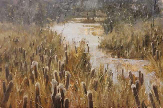 “Cattails” by Roger Dale Brown