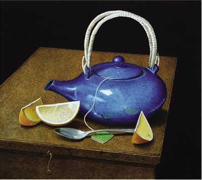 Greg Mort, Lemon Tea, 2004, watercolor, Gift of David H. Hickman, AAM 2011.002.19.