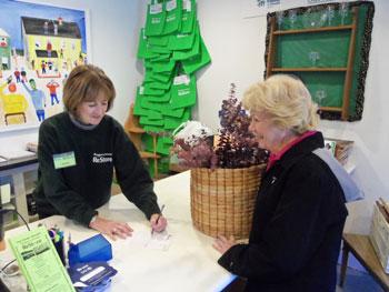 ReStore volunteers Pattie Sherrill (left) and Anna Morgan have been ringing up sales at the ReStore since it opened in 2010.  The Habitat Choptank ReStore is staffed mostly by volunteers and additional volunteers in all parts of the retail operation.