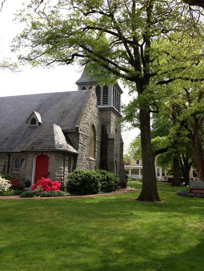 Pictured is Trinity Cathedral on Goldsborough Street in Easton, a new venue that will feature two recitals during the 28th Annual Chesapeake Chamber Music Festival to be held June 2 through June 16, 2013, in Easton, Centreville and St. Michaels on Maryland’s Eastern Shore.     