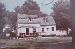 The original Sewell house in 1964 before restoration