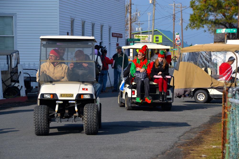 golf carts through town