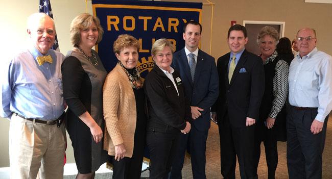 Members of the Rotary Club of Easton are gearing up for the 2015 Flags for Heroes Event. Pictured are committee members Peter Dietz; Jackie Wilson; Connie Loveland; Mary Wheeler; Jed Anthony, Club President; Patrick Fitzgerald; Rosemary Fasolo; and Thomas Lane. Committee members John Flohr, Patti Tibbitt, Christina Wingate-Spence, Lisa Wachter, Geoff Oxnam and George Corey were not available at the time of photo