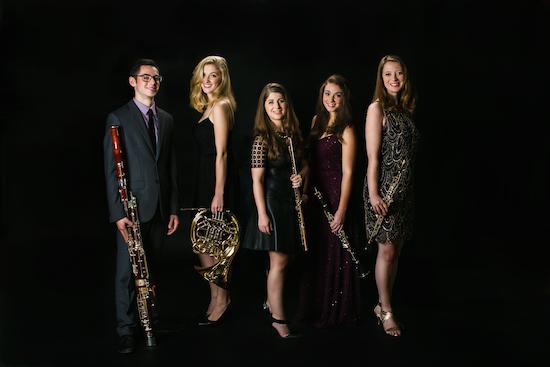 Pictured is District 5 Wind Quintet, one of the new chamber music ensembles to play at the 2016 Chamber Music Festival in Easton.